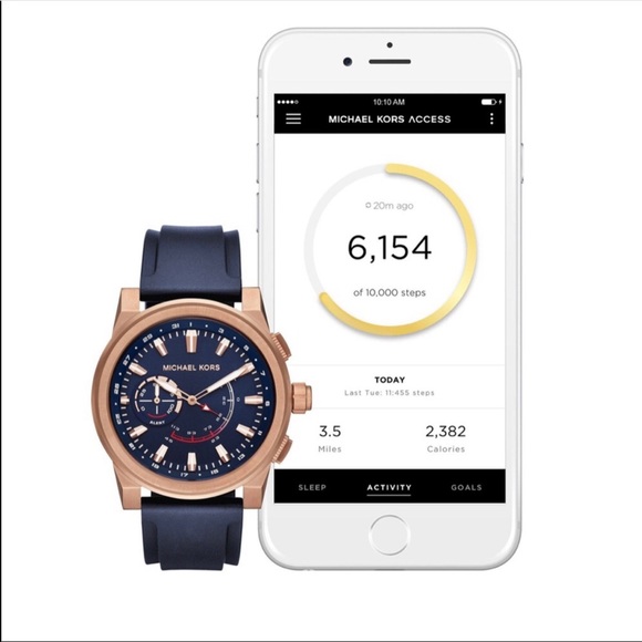 Michael Kors Other - 🌟New authentic Mk men’s blue band hybrid watch 🌟